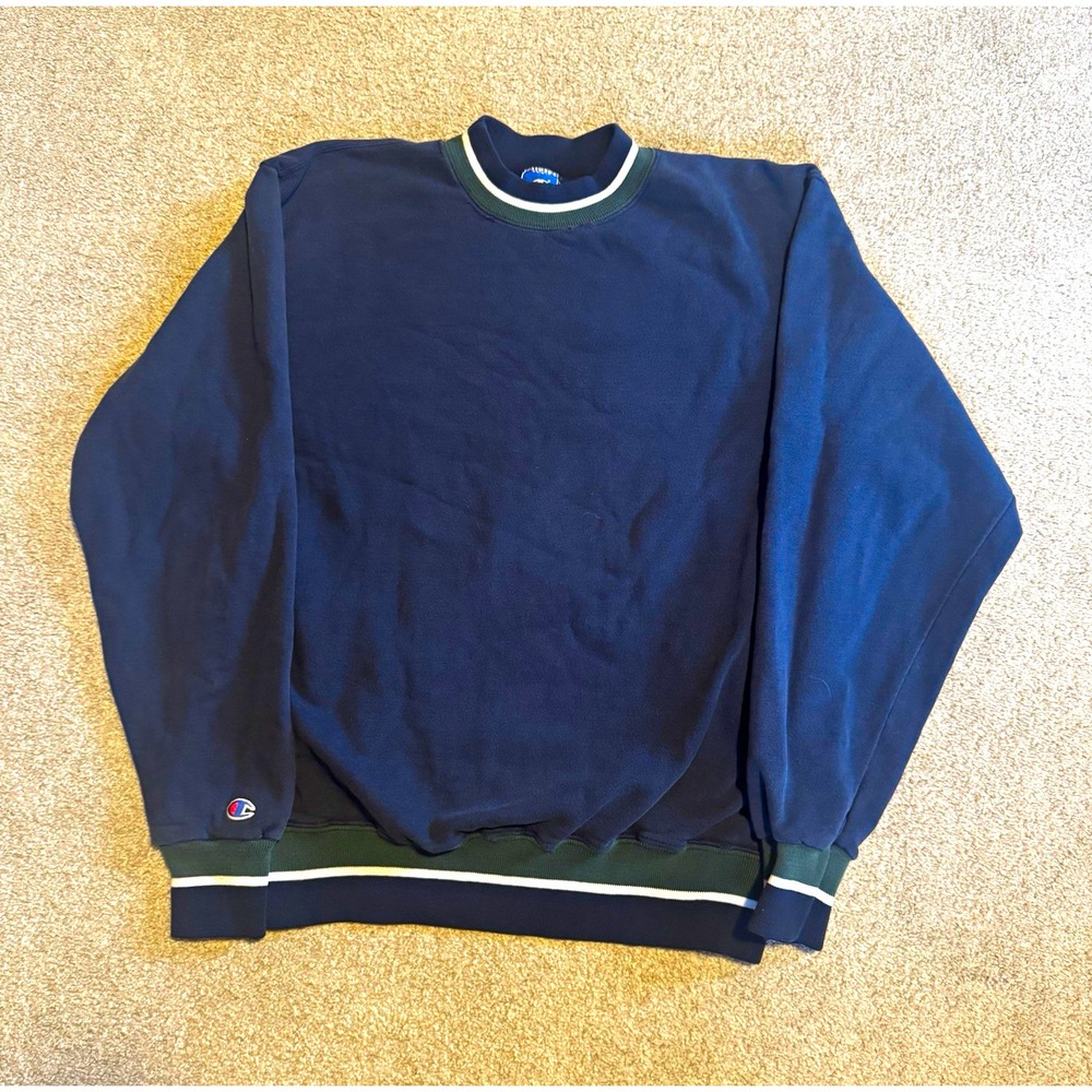 VNTG 90's Champion reverse weave ringer trim sweatshirt size XXL RARE